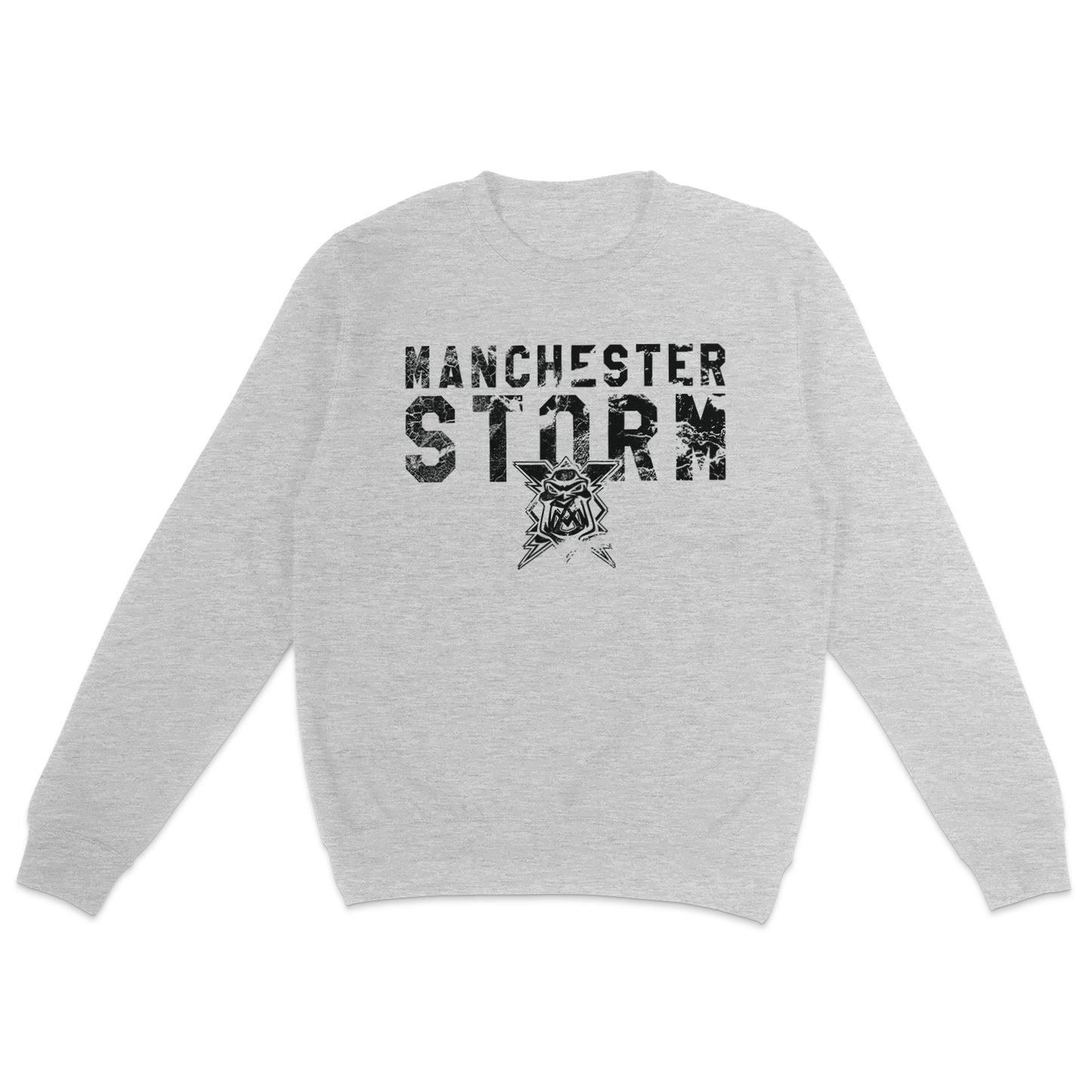 Storm Banner Distressed Grey Sweatshirt