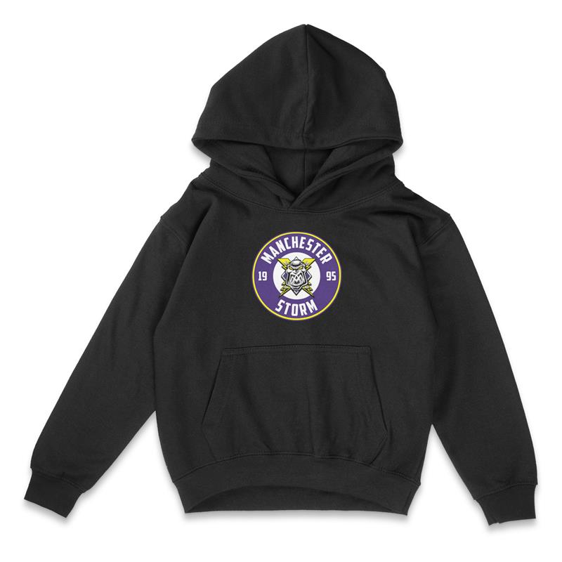 Kids Simple Logo Hoodie - Black