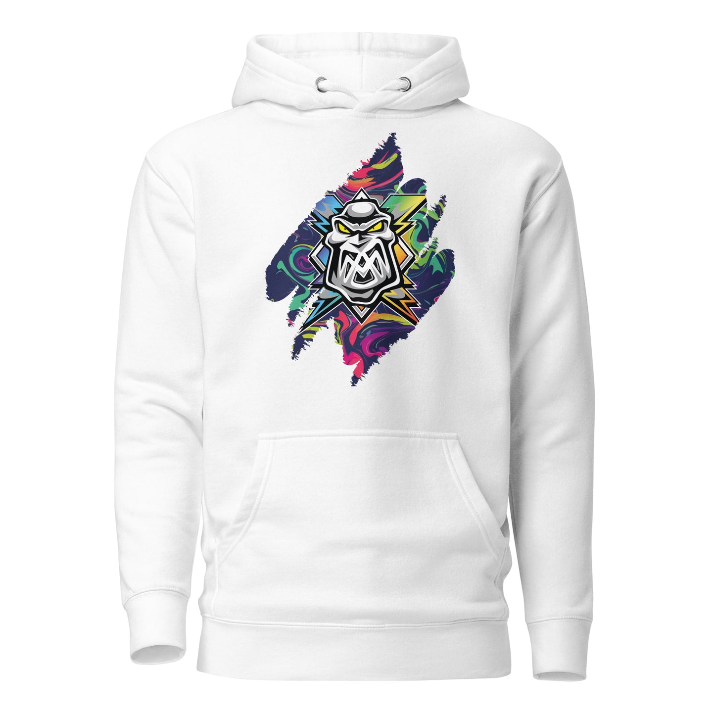 Pride 2026 Tear Logo White Hoodie