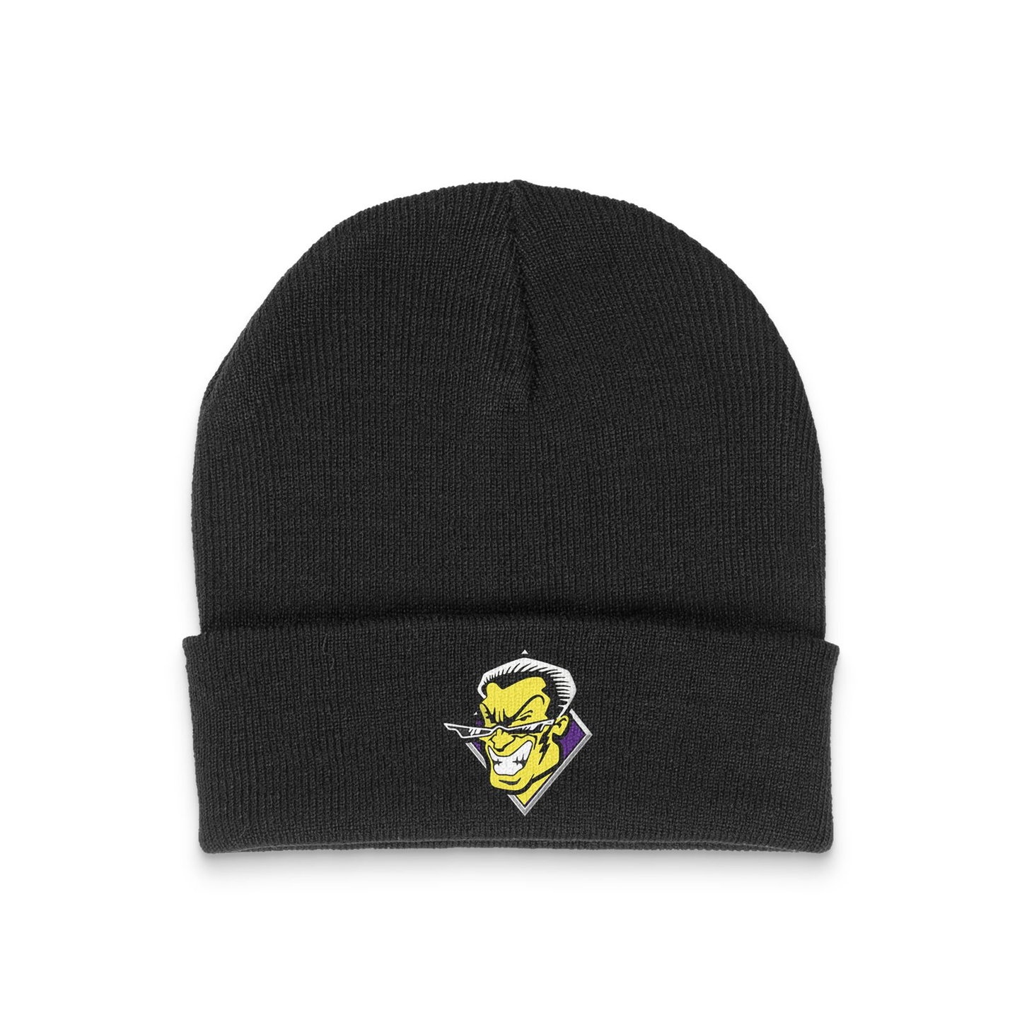 Retro Lightning Jack Beanie - Black