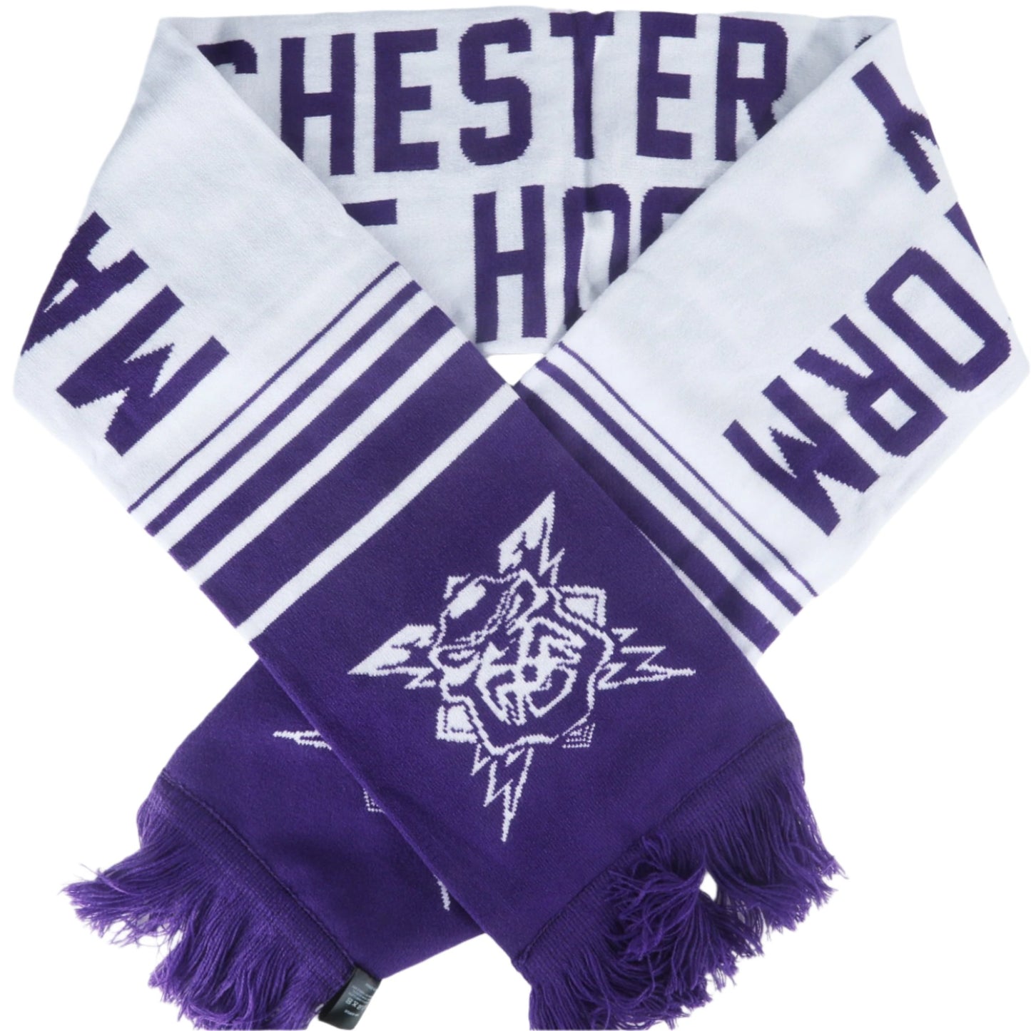 Classic Scarf - Purple/White