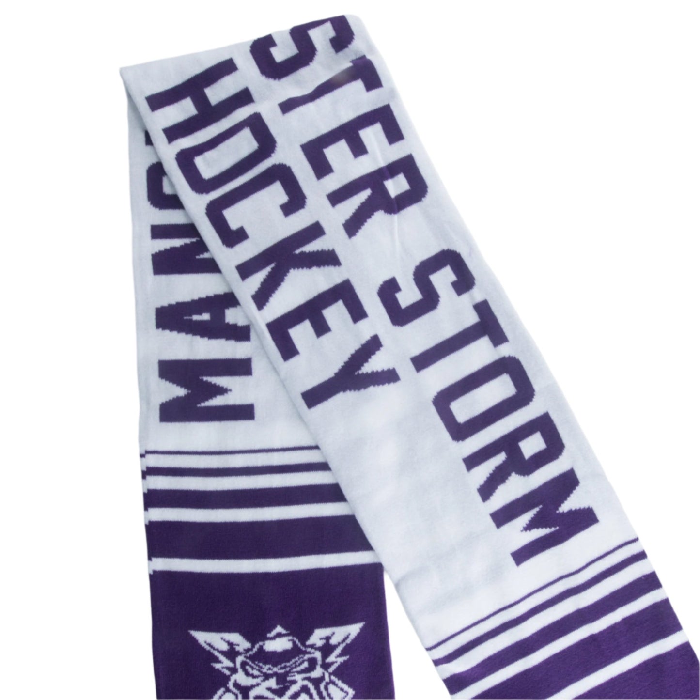 Classic Scarf - Purple/White