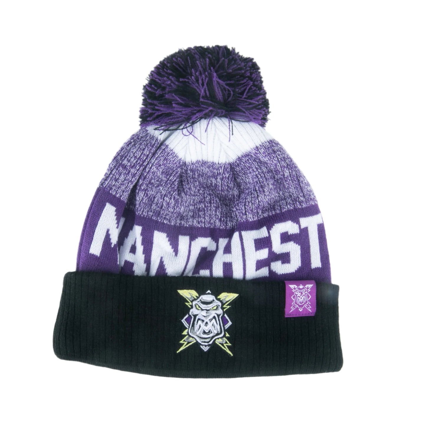 Classic Logo Beanie - Purple/White/Black