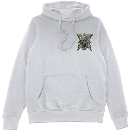 Halloween Logo Pocket White Hoodie