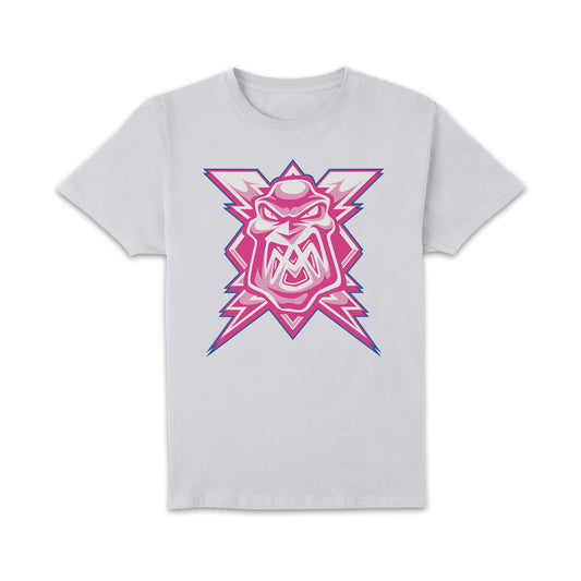 Kids Pink the Rink Logo White T-Shirt