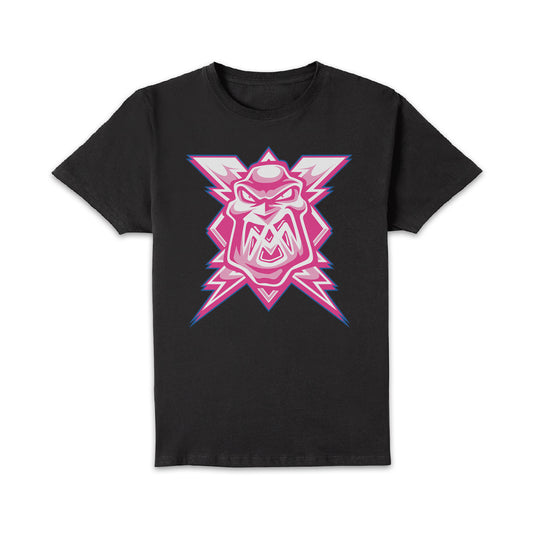 Kids Pink the Rink Logo Black T-Shirt