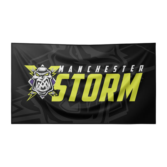 Storm Logo Flag - Black