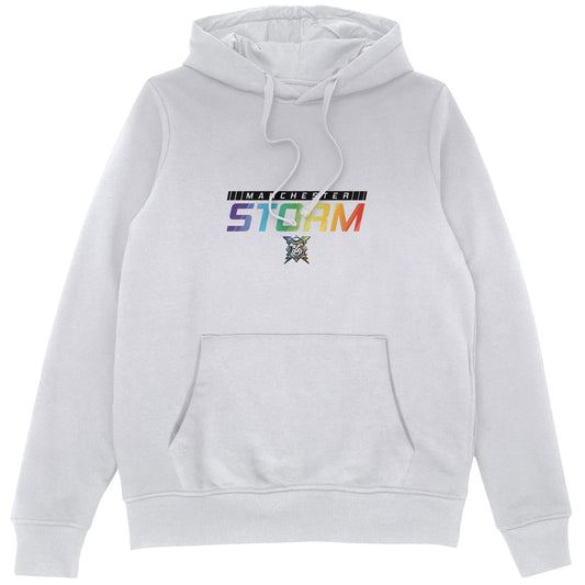 Pride 2025 Banner White Hoodie