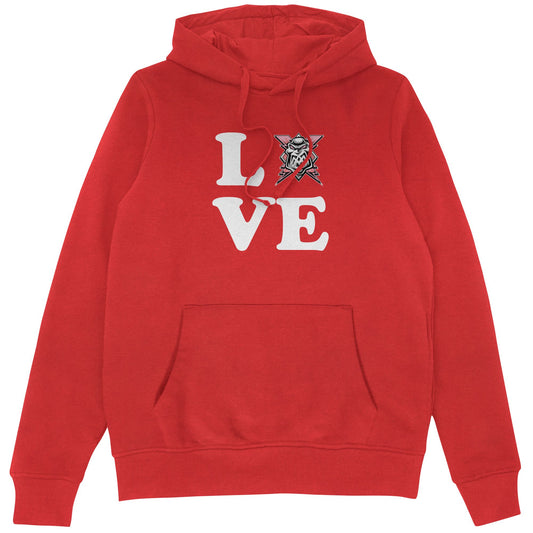 Valentine's Love Logo Red Hoodie