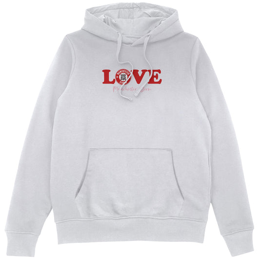 Valentine's Love White Hoodie