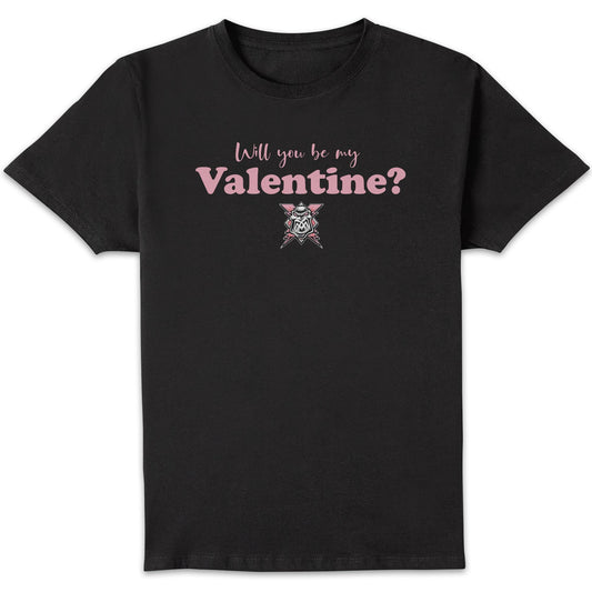 Will You Be My Valentine Black T-Shirt