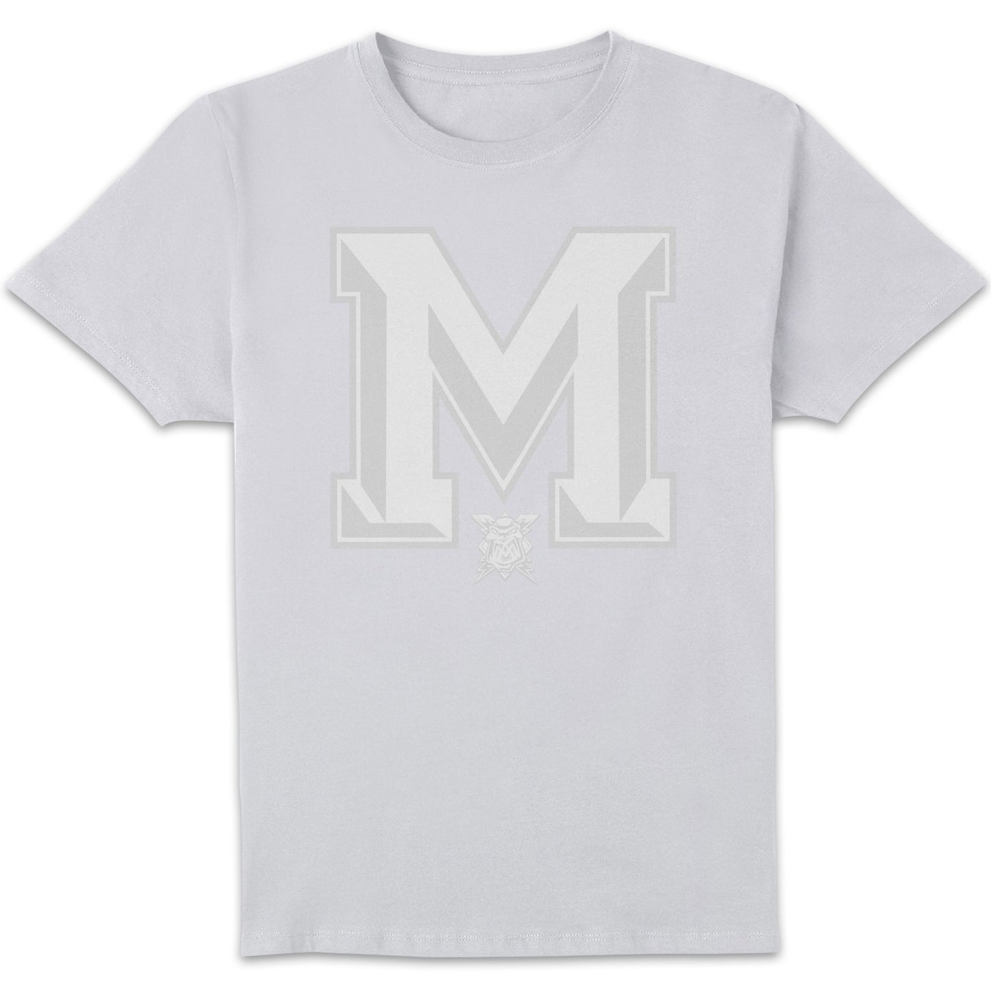 Storm Grey M Emblem T-Shirt - White