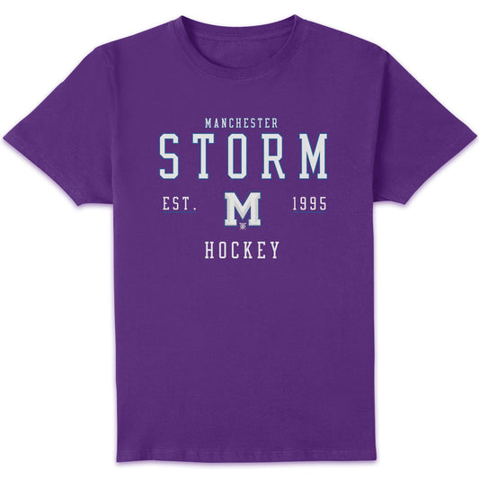 Storm Text T-Shirt - Purple