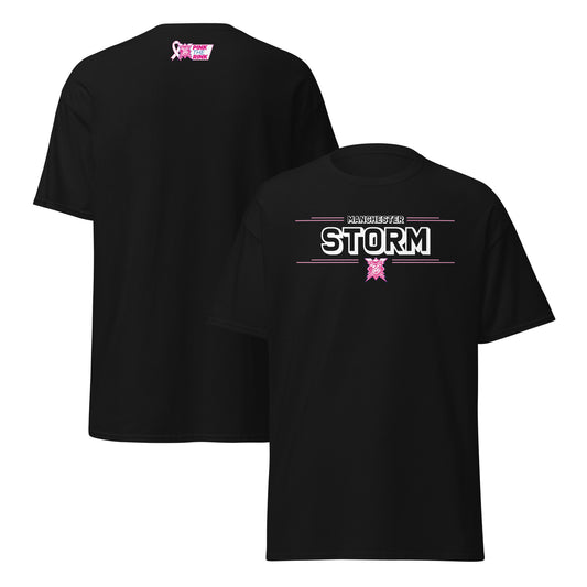 Kids Pink the Rink Banner Black T-Shirt