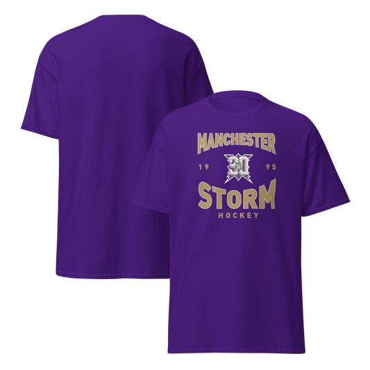 Hockey 1995 Round Purple T-Shirt