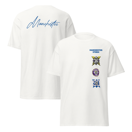 Badge Stack White T-Shirt